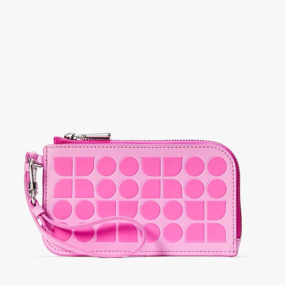 ♠️kate spade Noel Archival Print Wristlet, Vivid Snapdragon NWT